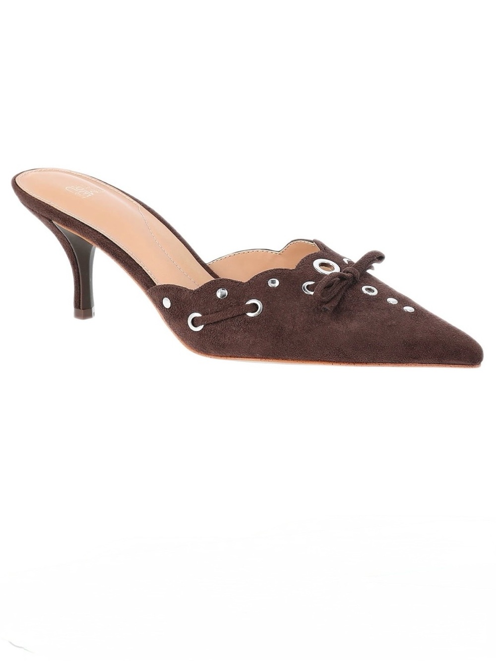 NWT Time & Tru Studded Kitten Heel Mules